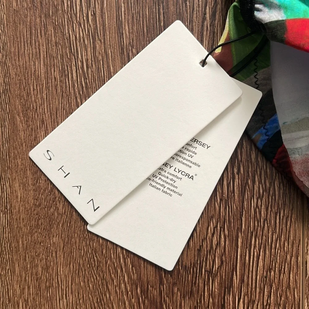 Shan Classique Deep V Ruffle Halter Fullpiece - Sunny